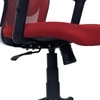 Peacifice Mid Back Ergonomic Chair in Red Colour