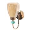 Eliante Bay Iron Wall Light With Glass In Gold Colour