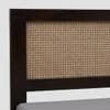 Rita Solid Wood Rattan Cane Designed King Size Box Storage Bed In Tubbeco Finish
