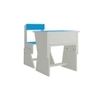 Utopia Extendable Toddler Study Desk and Chair Set in Azure Blue Colour