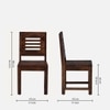 Maharin Solid Wood Dining Chair in Provincial Teak Finish