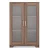 Hubert Low Kitchen Display Cabinet in Warm Walnut Finish