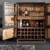Wave Bar Cabinet Black