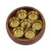 Metalsmith Wooden Storage Box with Lid Brown Finish Organizer