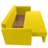 Melano 3 Seater Pull Out Sofa cum Bed  in Yellow Colour