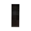 Hayao Engineered Wood 3 Tier Book Shelf  With Bottom Cabinet In Wenge Finish
