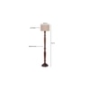 Brendan Brown Cotton Shade Floor Lamp