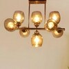 Devansh Gold Wall Mounted Lamp With Off-White Cotton Shade