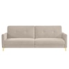 Gilud 3 Seater Click-Clack Sofa cum Bed  in Cream Colour