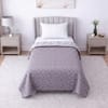 White And Chocolate Floral Cotton 400 Tc Reversible Single Bed Dohar 240 X160 Cm