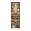 Bluewud Shubh Engineered Wood Prayerut In European Oak & White Finish