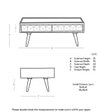 Tear Solid Wood Coffee Table In Natural Finish