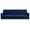 Gilud 3 Seater Click-Clack Sofa cum Bed  in Navy Blue Colour
