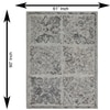 Vintage Scroll Carpet Size 7.6x5.1 ft.