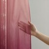Stoa Paris Sheer Ombre Printed Long Door Curtain, Aesthetic Curtain with  Light Filtering Balcony,  Set of 1 Parda, Crimson Hour - Pink