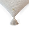 Mini Moss Knit Pale Whisper Cotton Cushion Cover 16X16  Inches