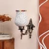 Devansh Metal Electric Wall Light in Antique Gold Colour with Multi Shade Count of 1 Light