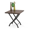 Masai Patio Table Set (Dark Teak Finish)