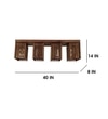 Elegant Brown Solid Wood Ceiling Light