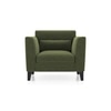 Lewis 1 Seater Fabric Sofa In Moss Green Colour