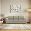 Apollo High Back 3 Seater Fabric Sofa in Oyster Beige Colour