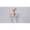 Collier 2 Light Metal and Crystal Wall Light