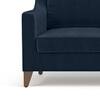 Abbey Sofa Set (Colour : Sea Port Blue Velvet, Cushion : Soft, Seater : 3+1+1)