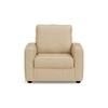 Apollo Compact High Back 1 Seater Fabric Sofa in Pearl Colour