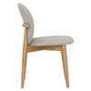 Scandinavian Olsen Dining Chair Beige Natural Wood Finish