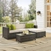 Orion  Outdoor Set in Grey Colour (1 Sofa, 1 Ottoman & 1 Table)