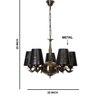 Devansh Metal Wall Mounted Lamp With Beige Jute Shade