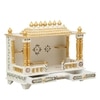 D'Dass White Sheesham and Mdf Wooden Temple For Pooja In Home and Office