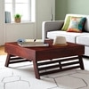 Bradford Sheesham Wood Contemporary Square Foldable Coffee Table In Honey Finish