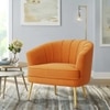 Carl Accent Chair in Orange Colour