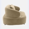 Henry Velvet 1 Seater Sofa Beige Color