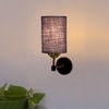 Devansh Metal Electric Wall Light in Black Colour with Blue Shade Count of 1 Light