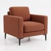 Nordic 3 Seater Sofa with 2 Matching Armchairs Chestnut
