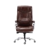 Ettorez Elegant High Back Leatherette Office Chair In Brown Colour
