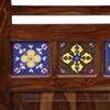 Rangrez Sheesham Wood Room Divider In Natural Finish