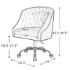 Clemence Task Chair - Pink