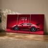 The Castle Decor Red Porsche GT3 Sports Car Wall Art Set of 3 16x24 Inch