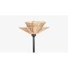 Iris Natural Floor Lamp With Natural Iron Base