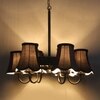 Devansh Dual Gold Metal  Wallmounted Lamp With Cotton Off-White Shade