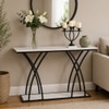 Metalform Round Metal Nesting Coffee Table Set Black Finish White Porcelain Top Set Of 2