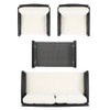 Aspen  Outdoor Set in Black Colour (1 Table & 3 Chairs)
