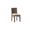 Atlas Solid Wood Dining Chair in Danish Walnut Finish & Wheat Brown Colour - Set of 2