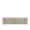 Elegantedge Wood Left Aligned 2-Seater With Upholstery Non Storage Sofa In White Colour