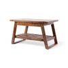 Alison Sheesham Wood Coffee Table In Teak Finish
