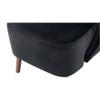 Torren Solid Wood Accent Chair in Black Colour