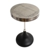 Arcana Metal Side Table in Black & Silver Colour